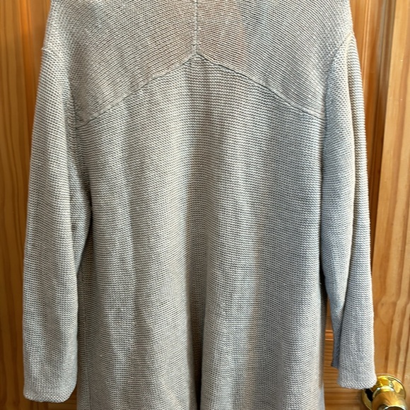 Eileen Fisher Hemp Cardigan Sweater Open-Front Knitted Long Sleeve - Picture 5 of 7